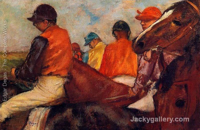 Jockeys III by Edgar Degas paintings reproduction